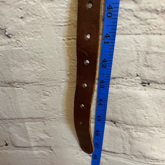 Woven Braided Leather Belt Women's Brown w/ Buckle Pad - Picture 4 of 5